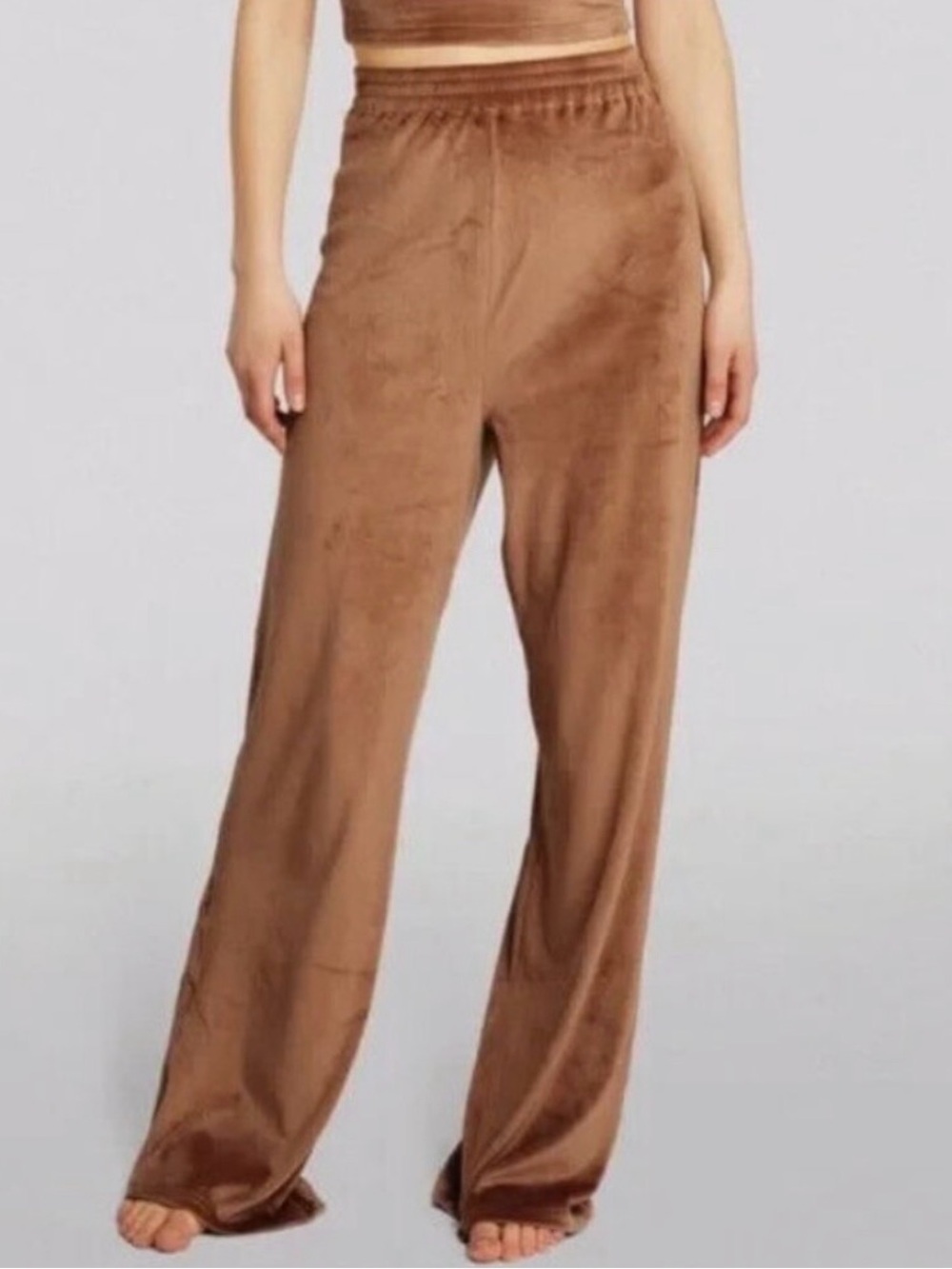 Skims Wide Leg Velour Lounge Pants ~ Size Large ~ So Soft